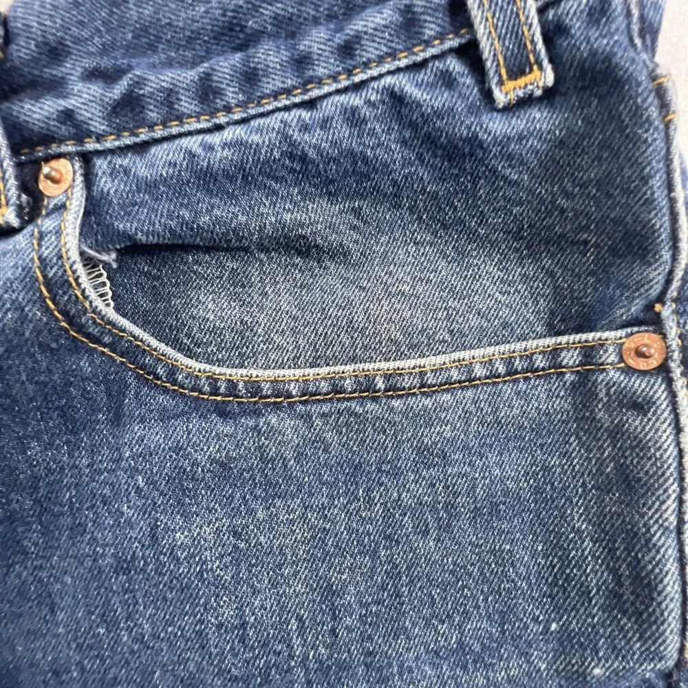 2000's Levi's 550 Jeans Men's Tag 36x32 Relaxed Fit Blue Denim Y2K Classic
